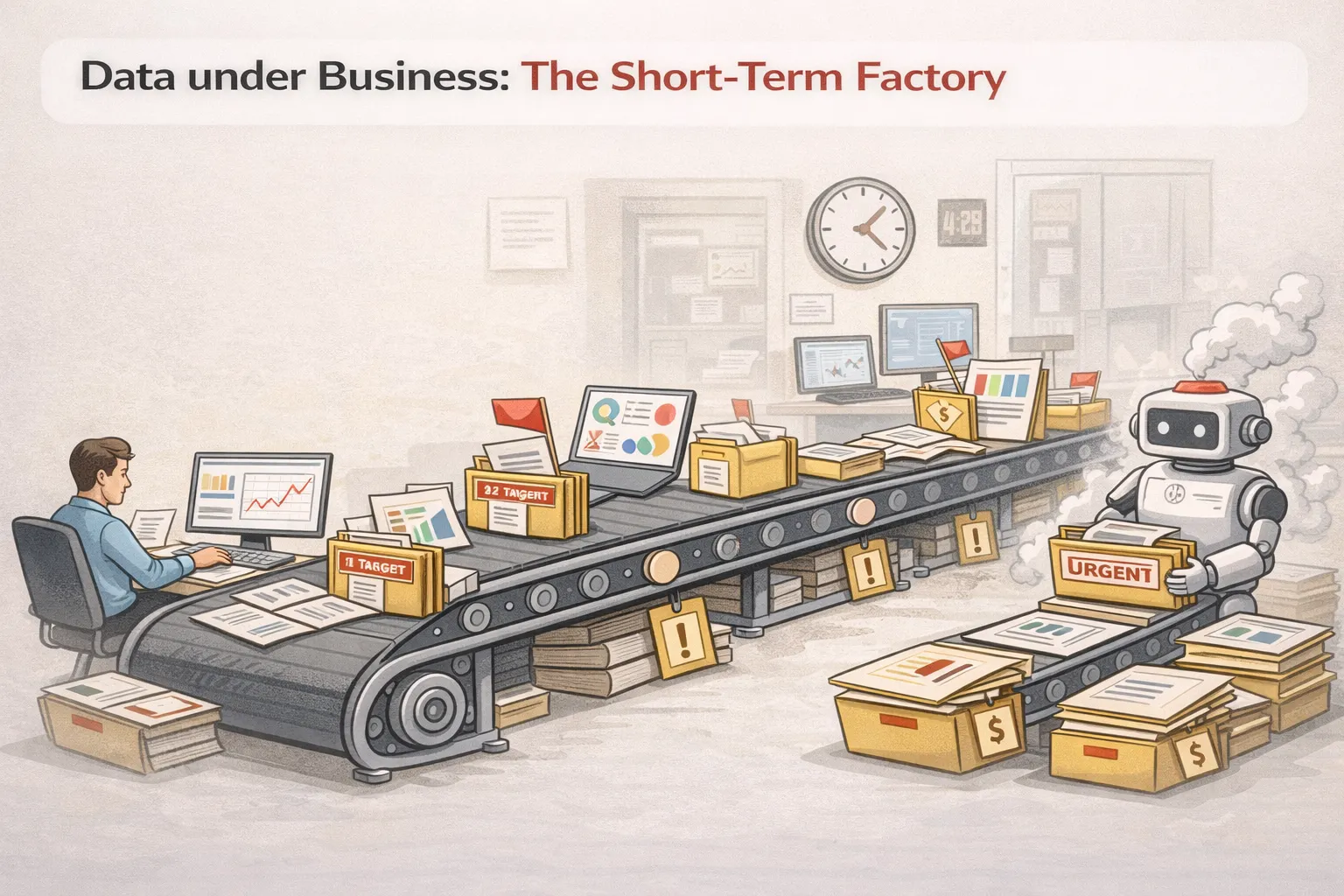 Data under Business: The Short-Term Factory